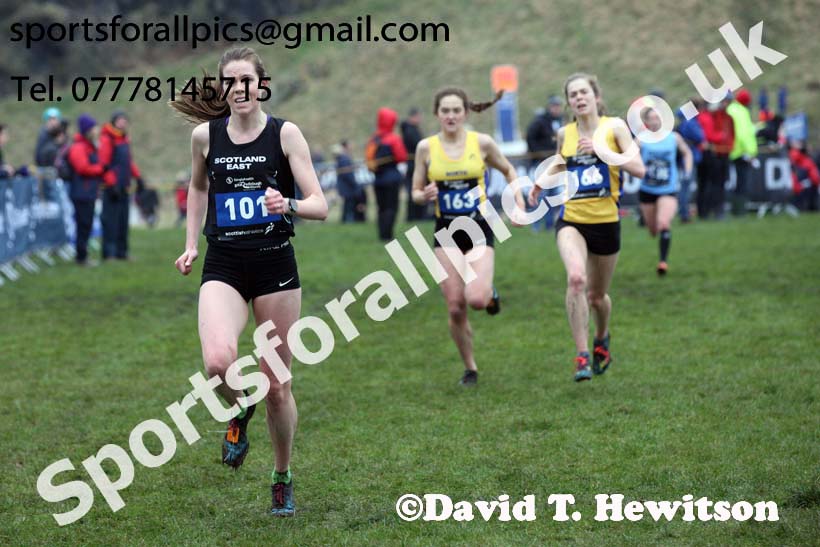 Inter District senior women and juniors, 2018 Simplyhealth Great Edinburgh International XCountry. Photo: David T. Hewitson/Sports for All Pics